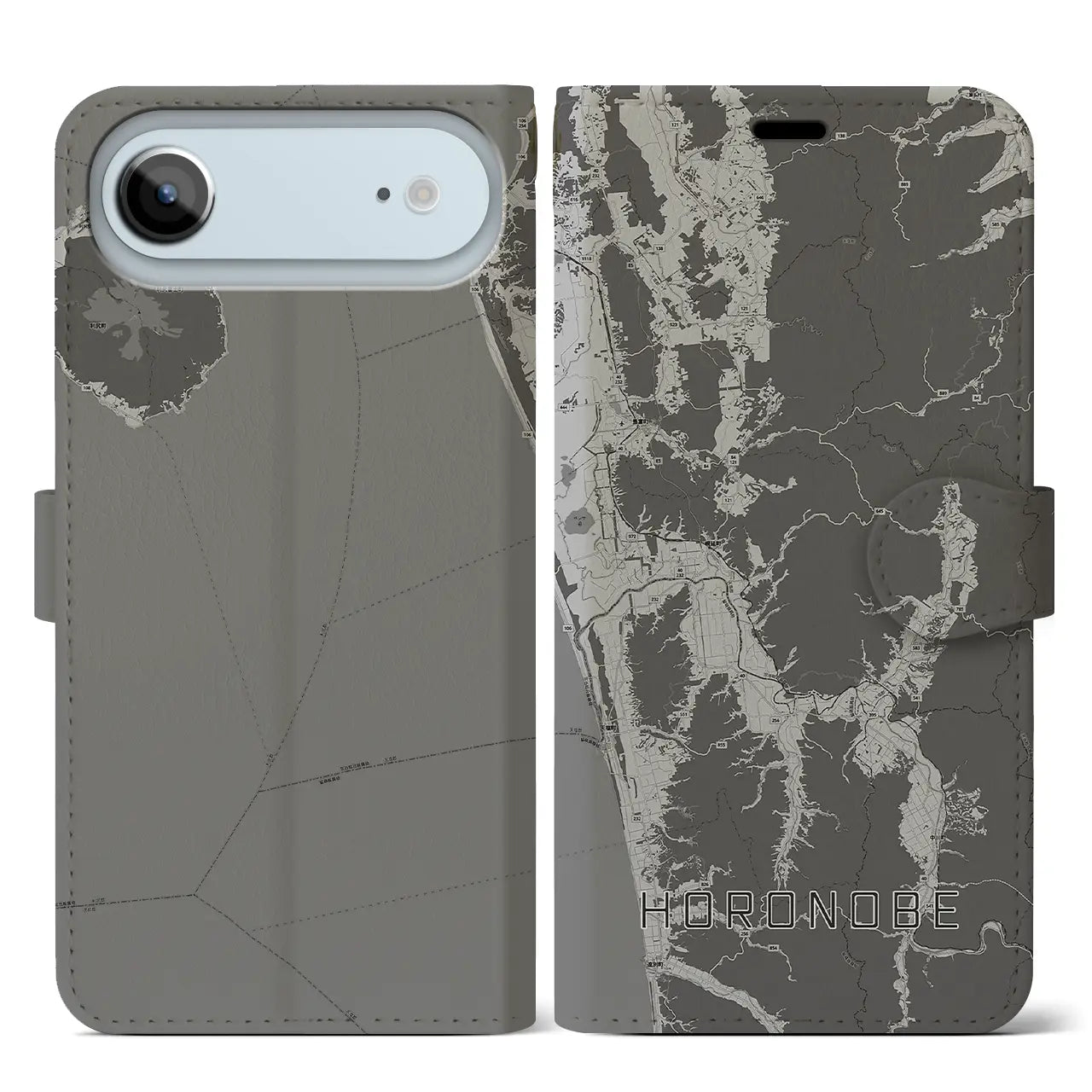 【幌延（北海道）】地図柄iPhoneケース（手帳タイプ）