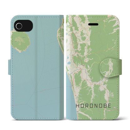 【幌延（北海道）】地図柄iPhoneケース（手帳タイプ）ナチュラル・iPhone SE（第3 / 第2世代） / 8 / 7 / 6s / 6 用