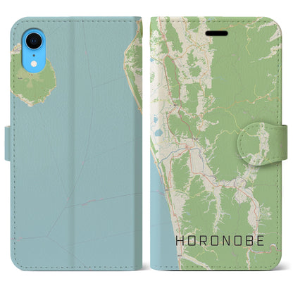 【幌延（北海道）】地図柄iPhoneケース（手帳タイプ）ナチュラル・iPhone XR 用