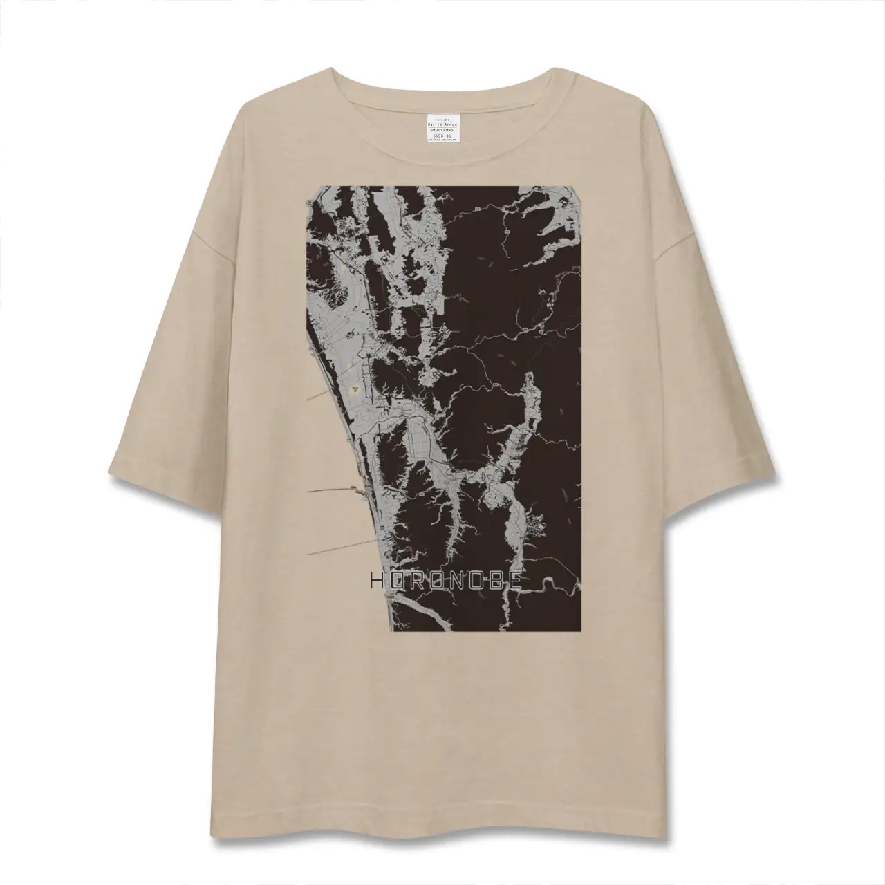 【幌延（北海道）】地図柄ビッグシルエットTシャツ
