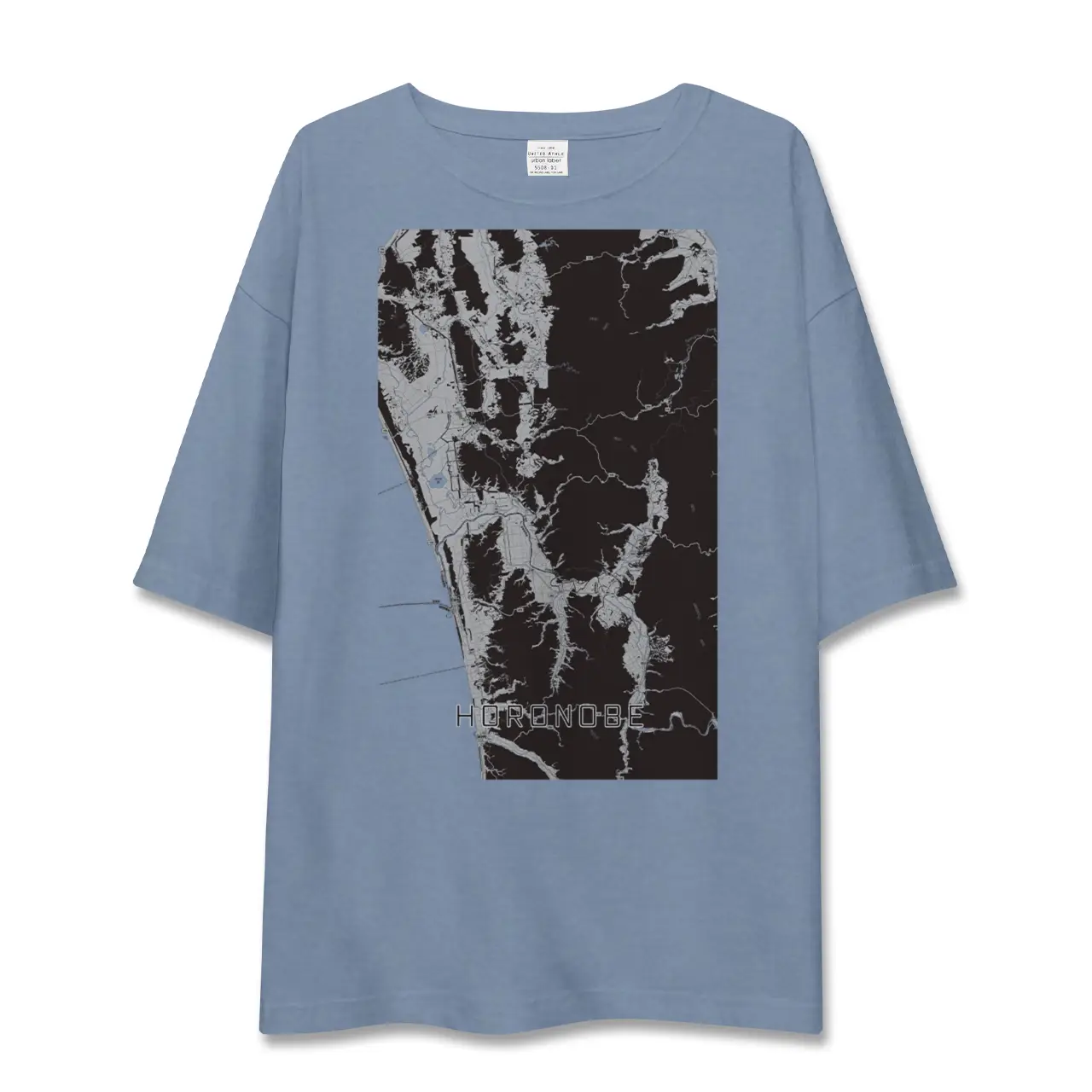 【幌延（北海道）】地図柄ビッグシルエットTシャツ