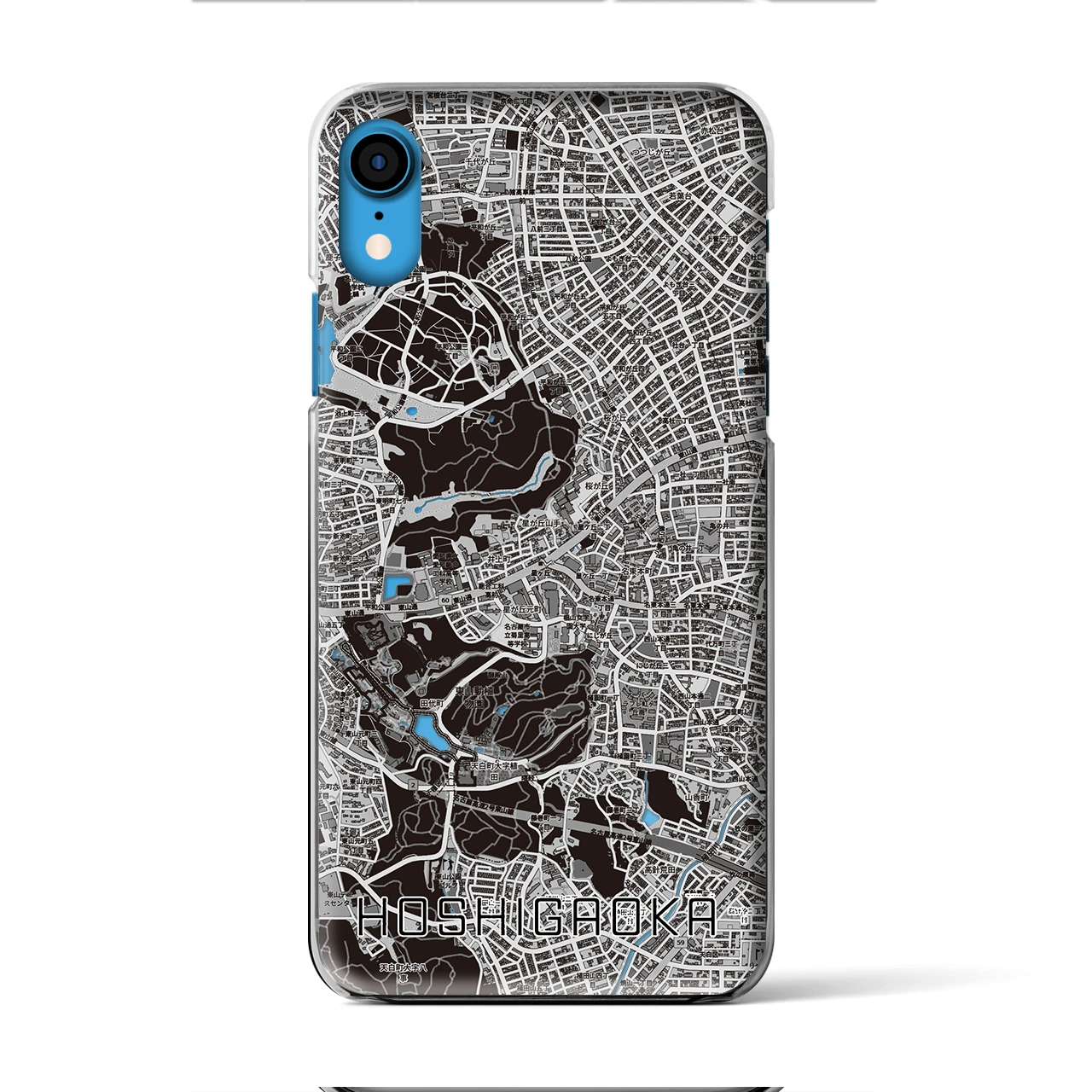 【星ヶ丘（愛知県）】地図柄iPhoneケース（クリアタイプ）