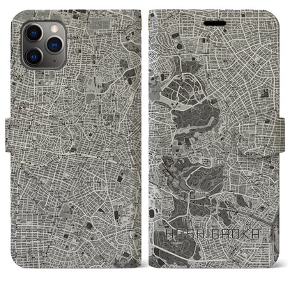 【星ヶ丘（愛知県）】地図柄iPhoneケース（手帳タイプ）