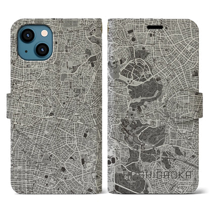 【星ヶ丘（愛知県）】地図柄iPhoneケース（手帳タイプ）