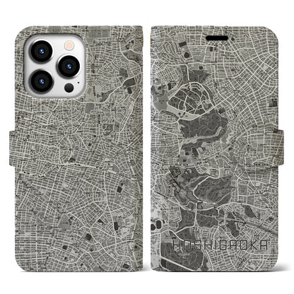 【星ヶ丘（愛知県）】地図柄iPhoneケース（手帳タイプ）