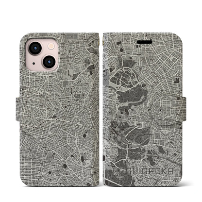 【星ヶ丘（愛知県）】地図柄iPhoneケース（手帳タイプ）