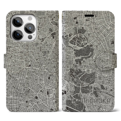 【星ヶ丘（愛知県）】地図柄iPhoneケース（手帳タイプ）