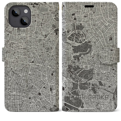 【星ヶ丘（愛知県）】地図柄iPhoneケース（手帳タイプ）