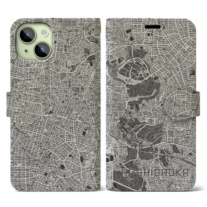 【星ヶ丘（愛知県）】地図柄iPhoneケース（手帳タイプ）