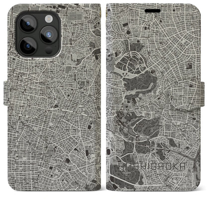 【星ヶ丘（愛知県）】地図柄iPhoneケース（手帳タイプ）