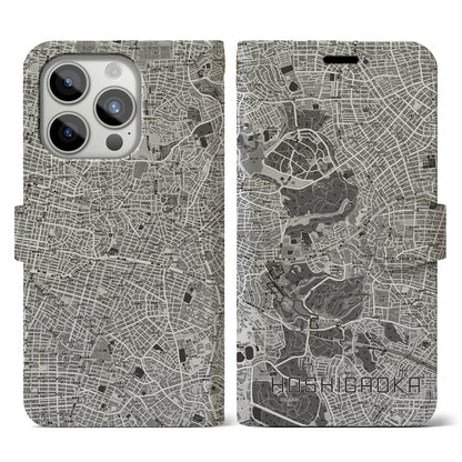 【星ヶ丘（愛知県）】地図柄iPhoneケース（手帳タイプ）