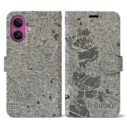 【星ヶ丘（愛知県）】地図柄iPhoneケース（手帳タイプ）