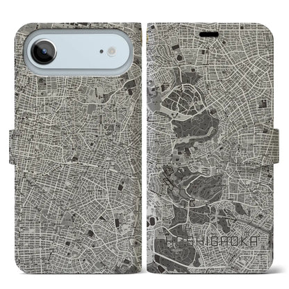 【星ヶ丘（愛知県）】地図柄iPhoneケース（手帳タイプ）