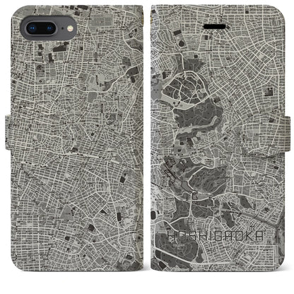 【星ヶ丘（愛知県）】地図柄iPhoneケース（手帳タイプ）