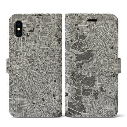 【星ヶ丘（愛知県）】地図柄iPhoneケース（手帳タイプ）