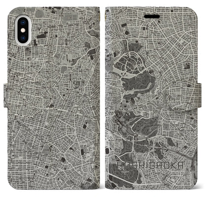 【星ヶ丘（愛知県）】地図柄iPhoneケース（手帳タイプ）