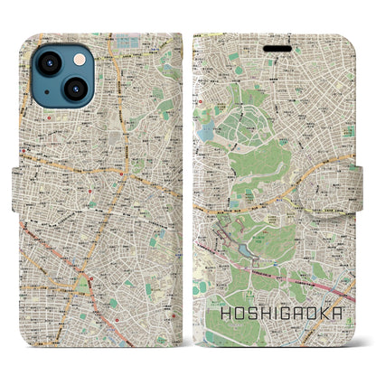 【星ヶ丘（愛知県）】地図柄iPhoneケース（手帳タイプ）