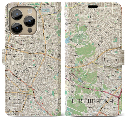 【星ヶ丘（愛知県）】地図柄iPhoneケース（手帳タイプ）