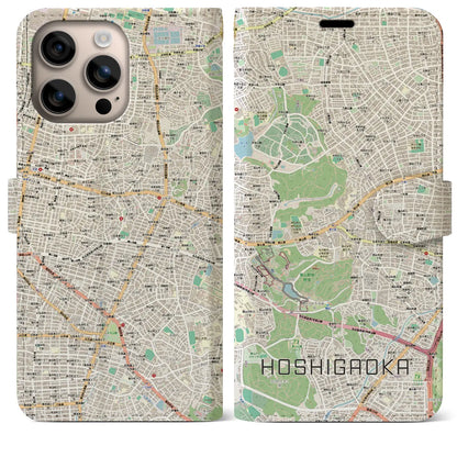 【星ヶ丘（愛知県）】地図柄iPhoneケース（手帳タイプ）