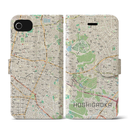 【星ヶ丘（愛知県）】地図柄iPhoneケース（手帳タイプ）