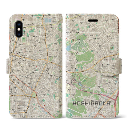 【星ヶ丘（愛知県）】地図柄iPhoneケース（手帳タイプ）