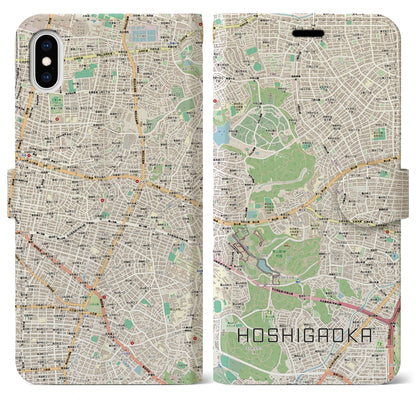 【星ヶ丘（愛知県）】地図柄iPhoneケース（手帳タイプ）