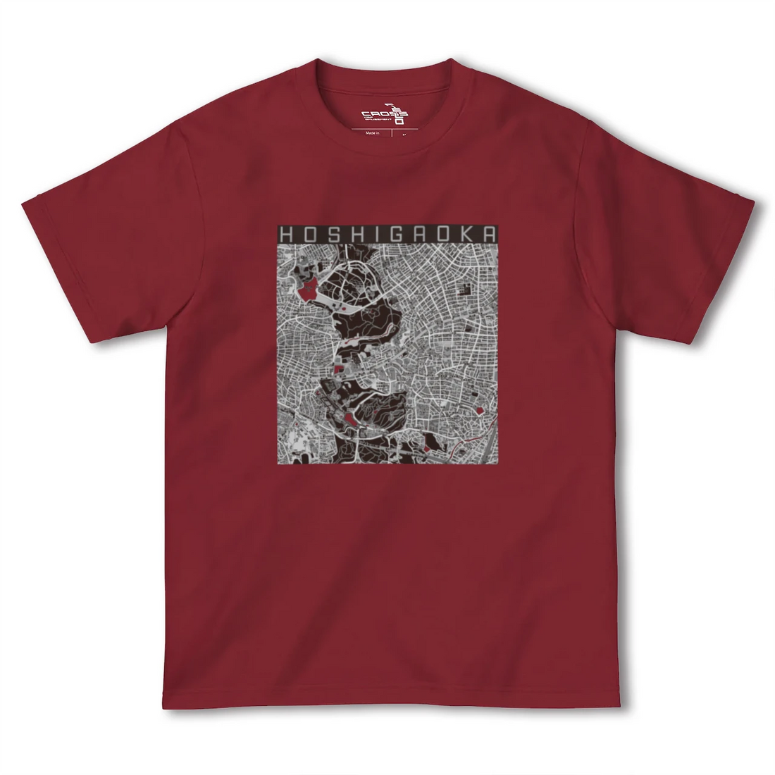 【星ヶ丘（愛知県）】地図柄ヘビーウェイトTシャツ