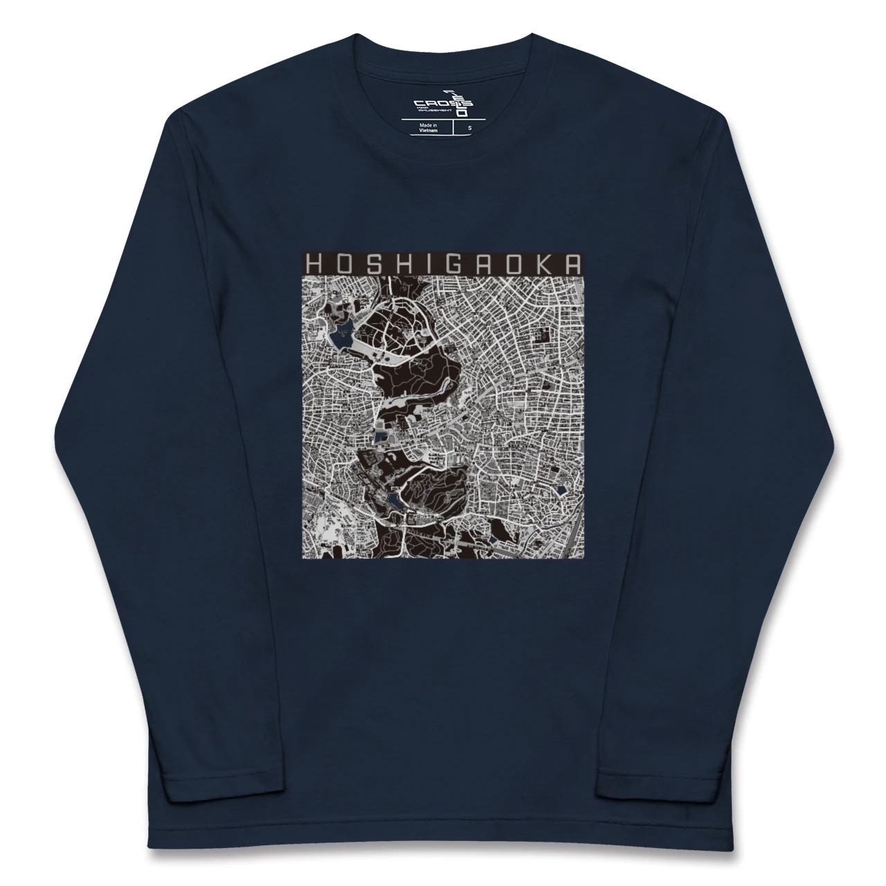 【星ヶ丘（愛知県）】地図柄ロングスリーブTシャツ