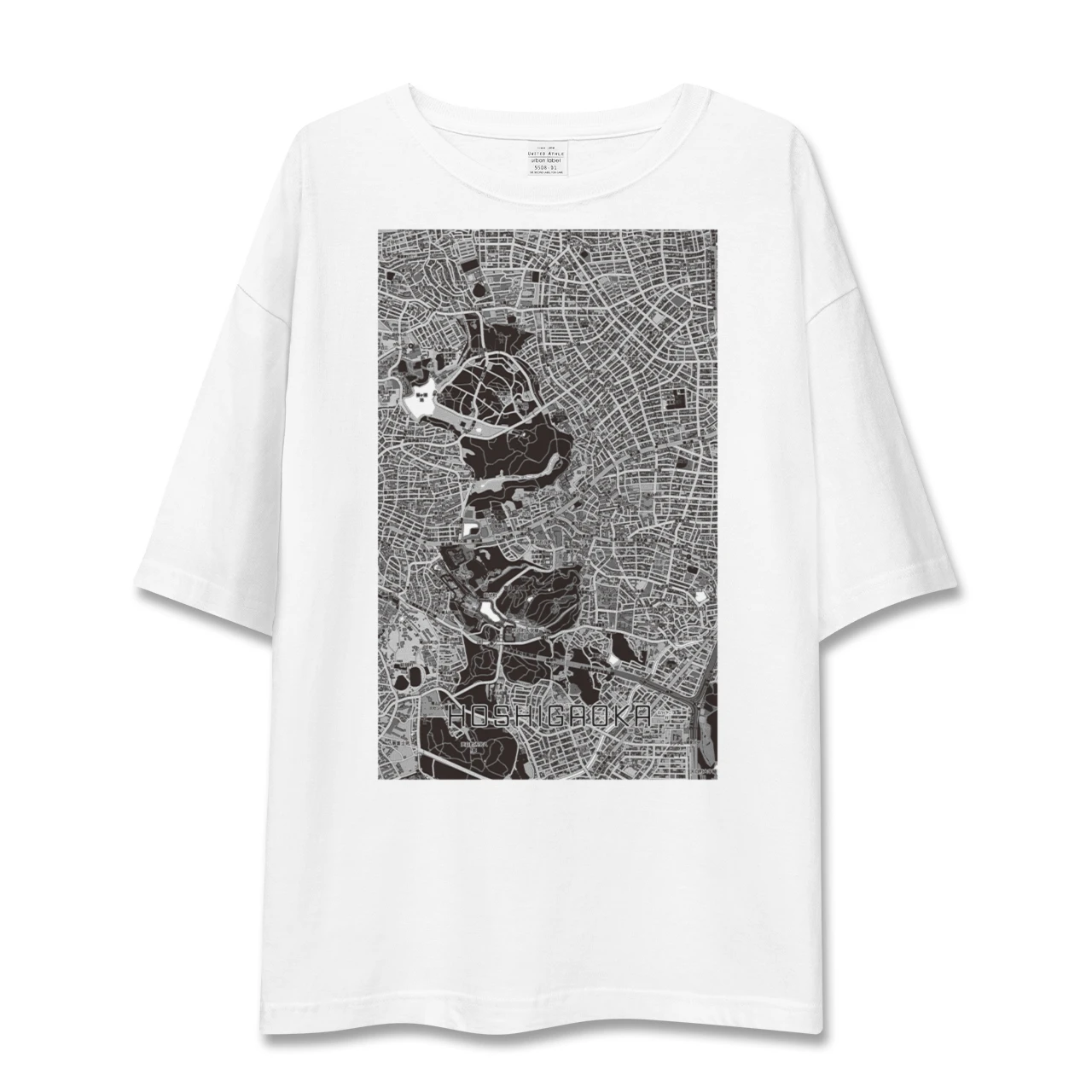 【星ヶ丘（愛知県）】地図柄ビッグシルエットTシャツ