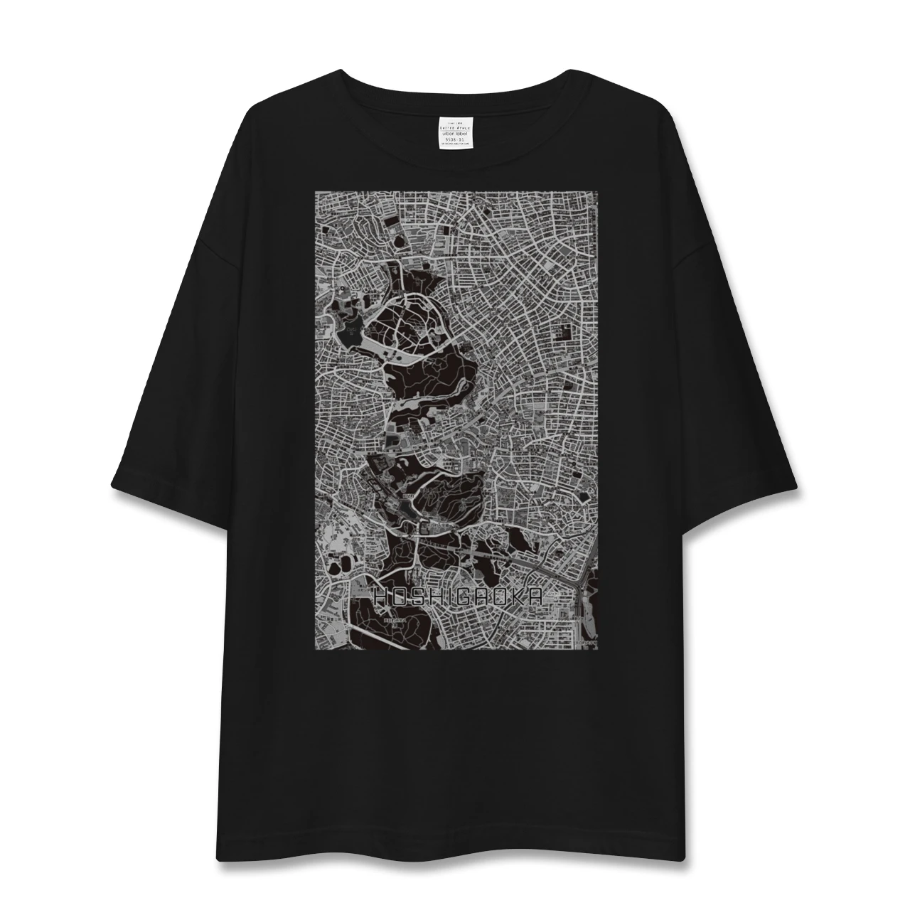 【星ヶ丘（愛知県）】地図柄ビッグシルエットTシャツ
