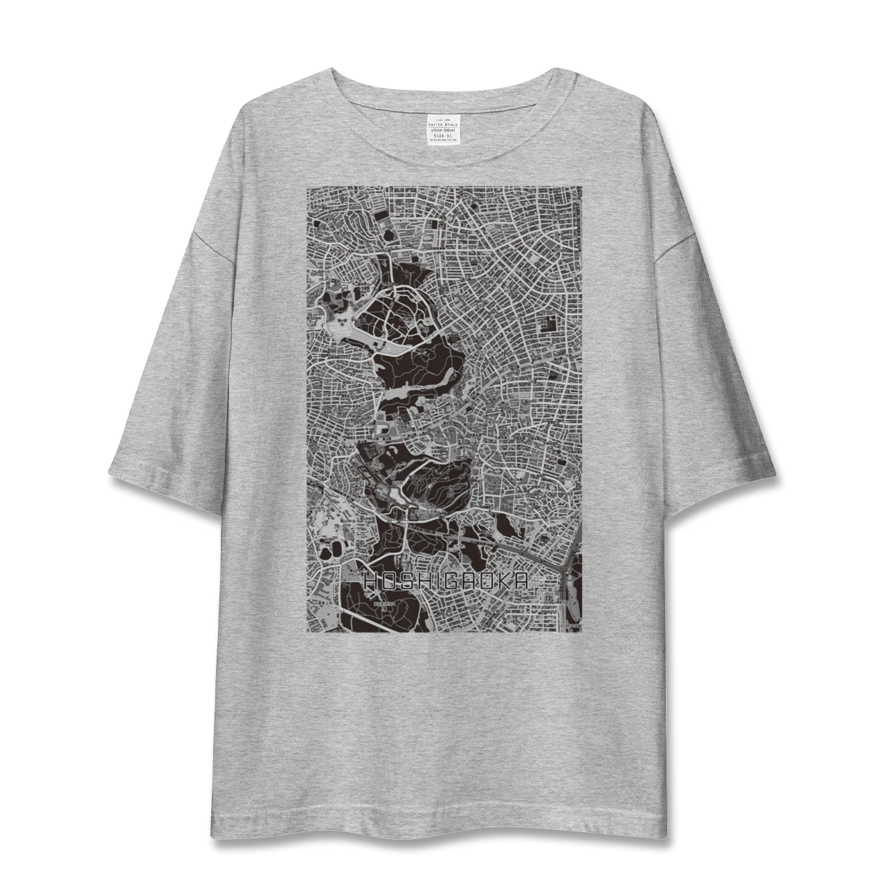 【星ヶ丘（愛知県）】地図柄ビッグシルエットTシャツ