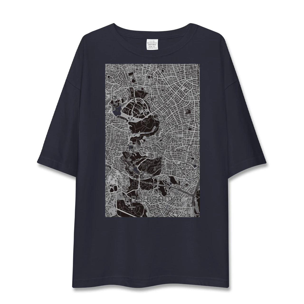 【星ヶ丘（愛知県）】地図柄ビッグシルエットTシャツ