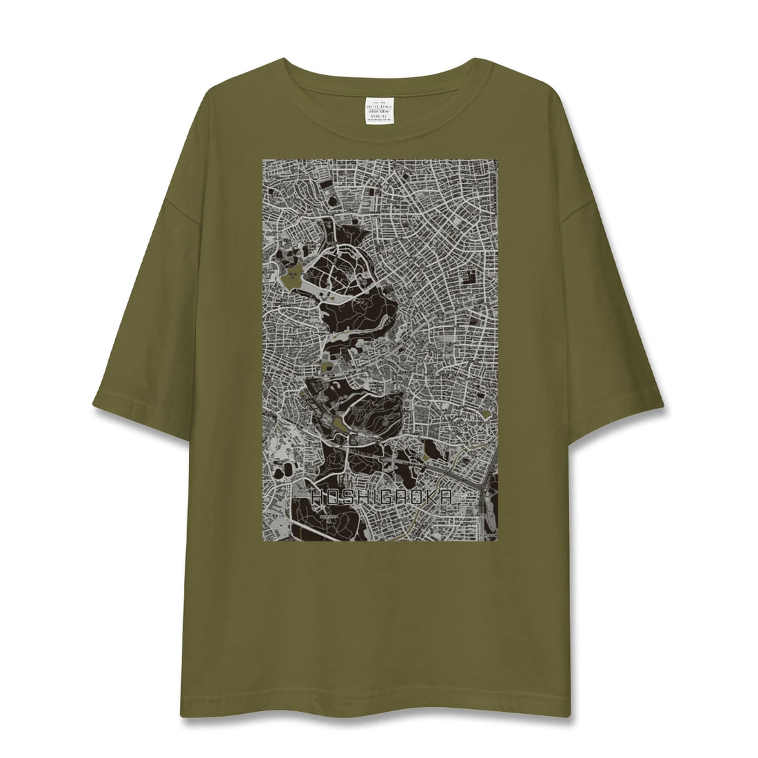【星ヶ丘（愛知県）】地図柄ビッグシルエットTシャツ