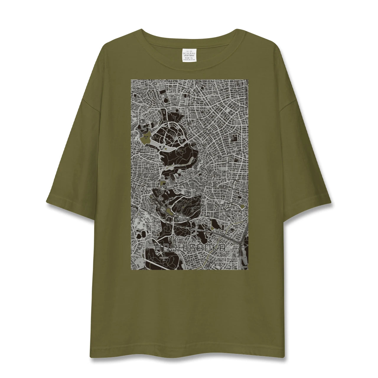 【星ヶ丘（愛知県）】地図柄ビッグシルエットTシャツ