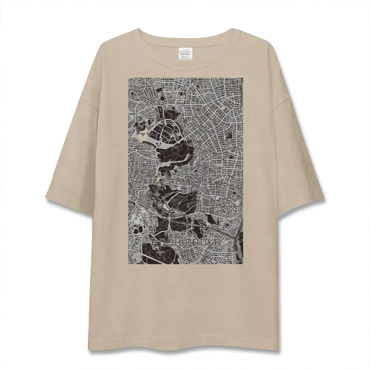 【星ヶ丘（愛知県）】地図柄ビッグシルエットTシャツ