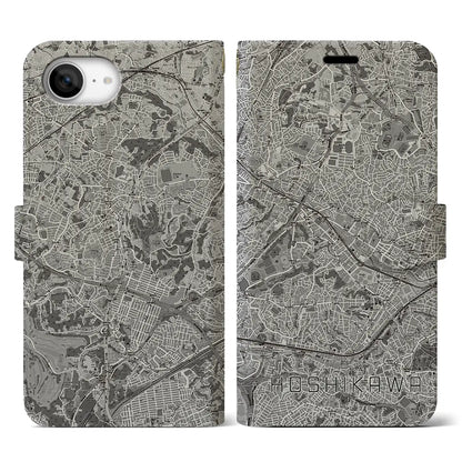 【星川（神奈川県）】地図柄iPhoneケース（手帳タイプ）