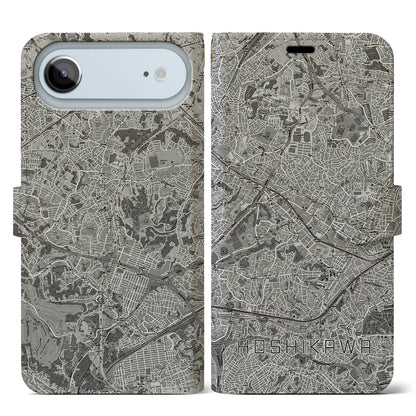 【星川（神奈川県）】地図柄iPhoneケース（手帳タイプ）