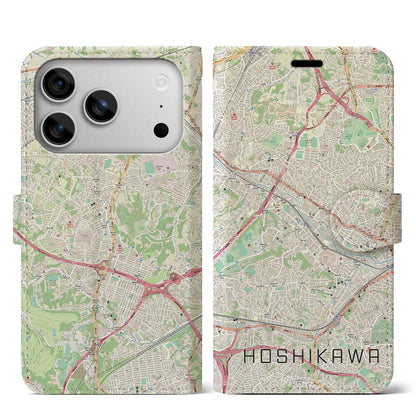 【星川（神奈川県）】地図柄iPhoneケース（手帳タイプ）