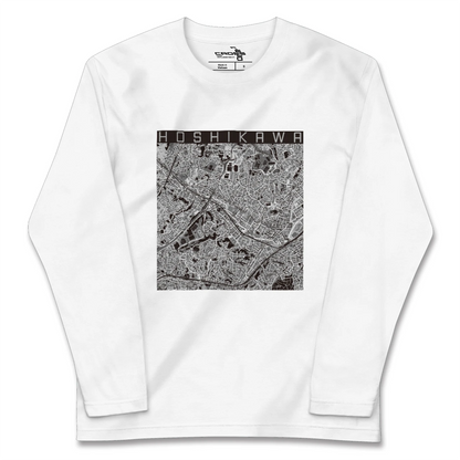 【星川（神奈川県）】地図柄ロングスリーブTシャツ