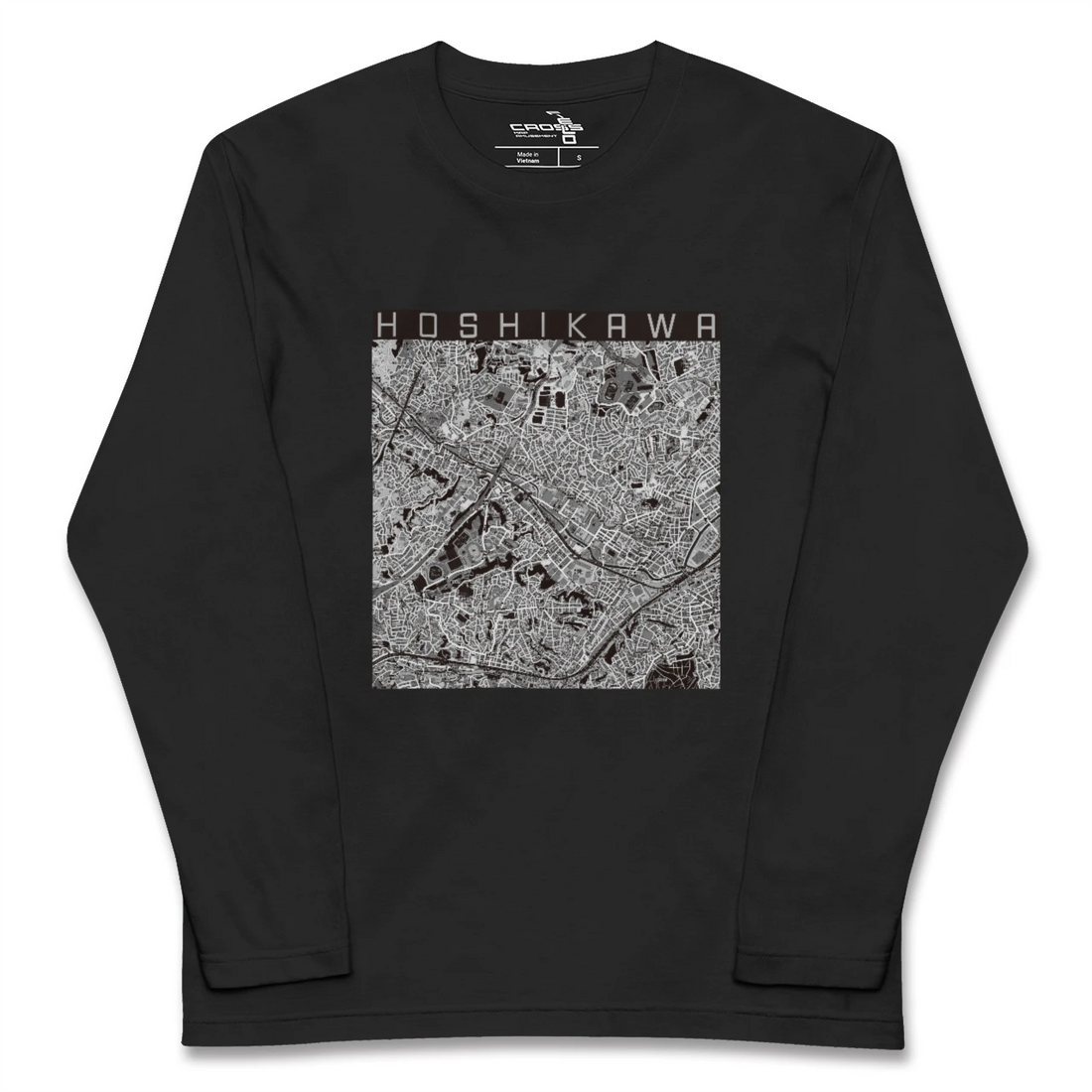 【星川（神奈川県）】地図柄ロングスリーブTシャツ