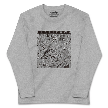 【星川（神奈川県）】地図柄ロングスリーブTシャツ