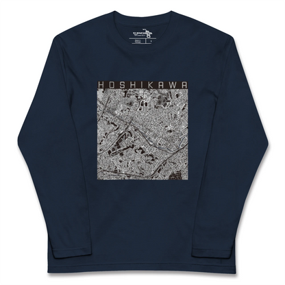 【星川（神奈川県）】地図柄ロングスリーブTシャツ