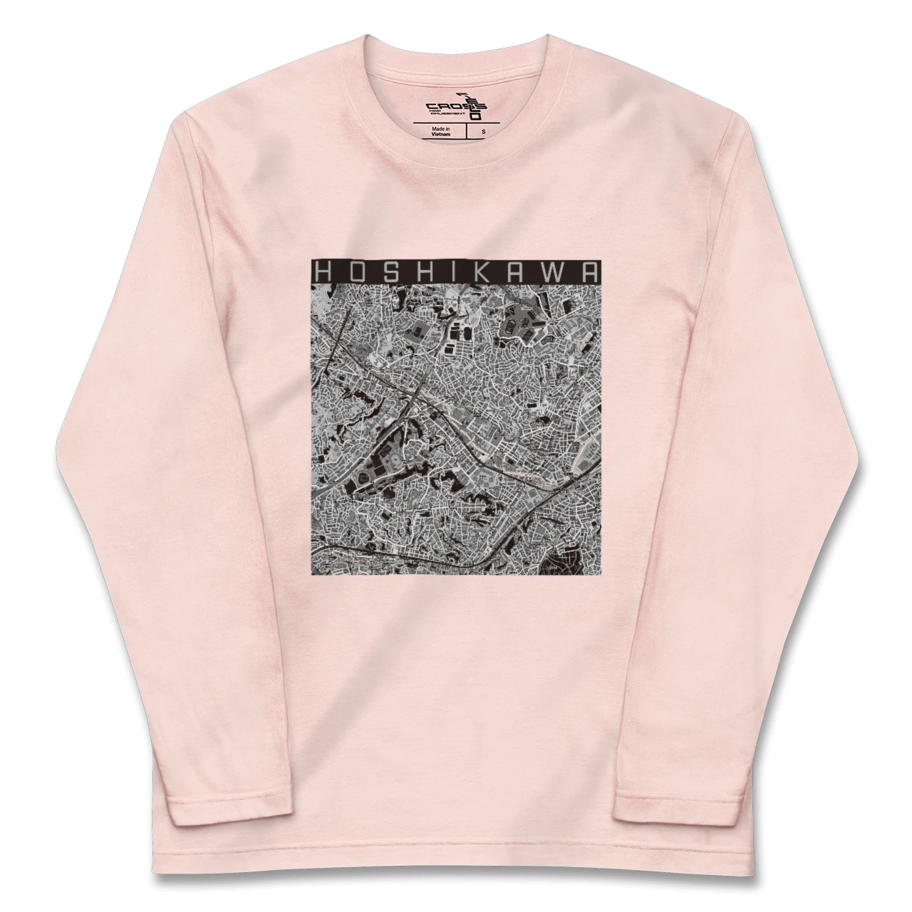 【星川（神奈川県）】地図柄ロングスリーブTシャツ