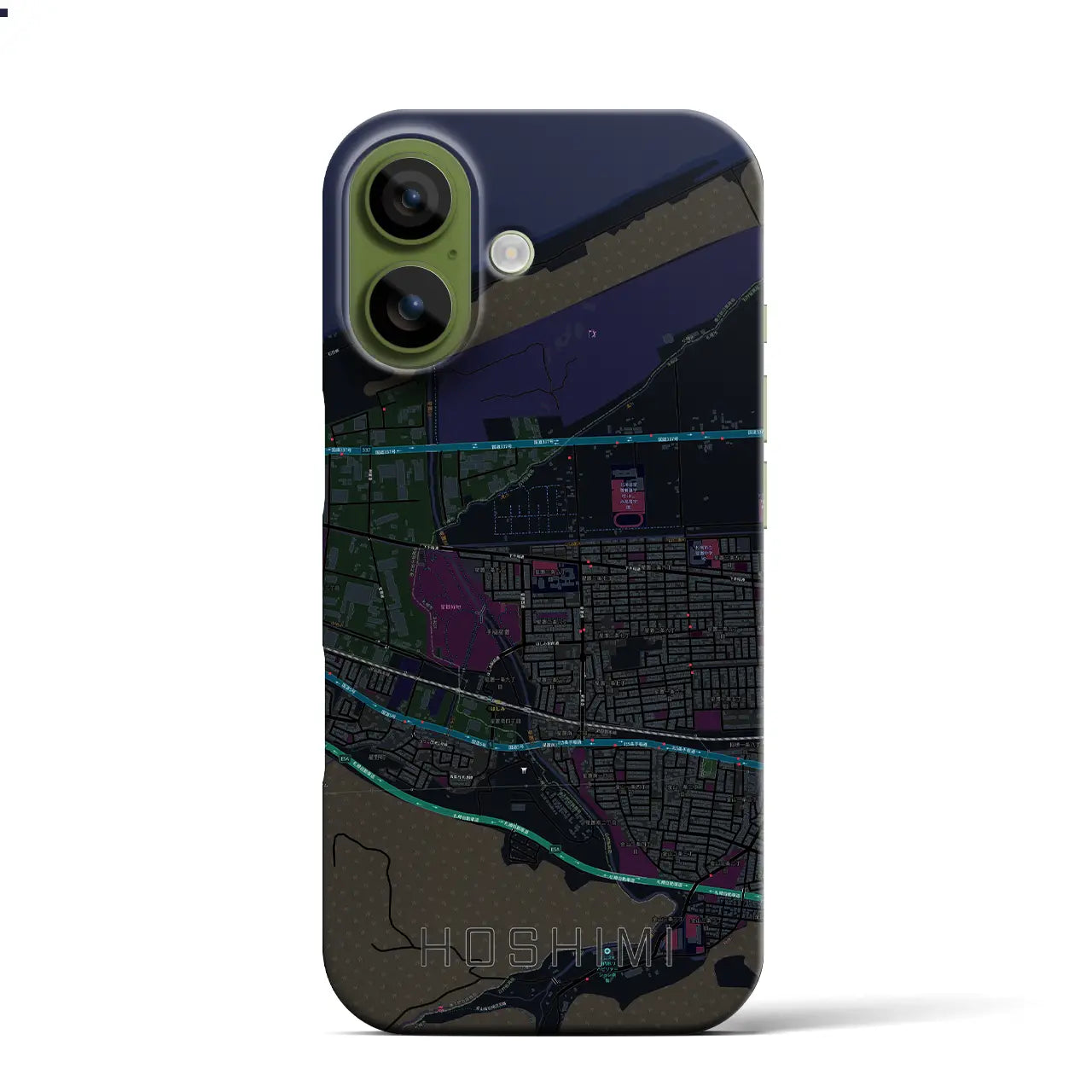 【ほしみ（北海道）】地図柄iPhoneケース（バックカバータイプ）