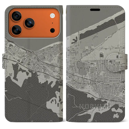 【ほしみ（北海道）】地図柄iPhoneケース（手帳タイプ）