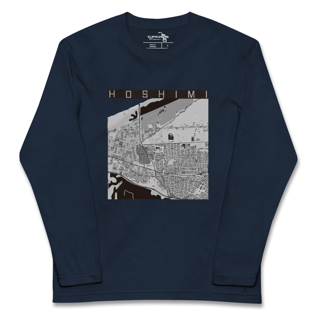 【ほしみ（北海道）】地図柄ロングスリーブTシャツ