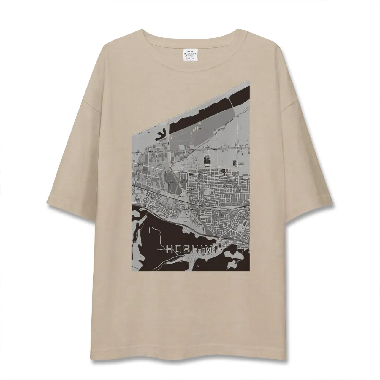 【ほしみ（北海道）】地図柄ビッグシルエットTシャツ