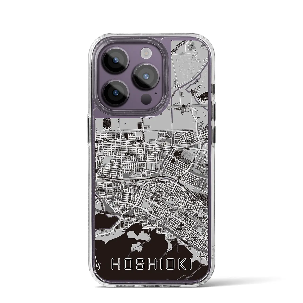 【星置（北海道）】地図柄iPhoneケース（MagSafeタイプ）