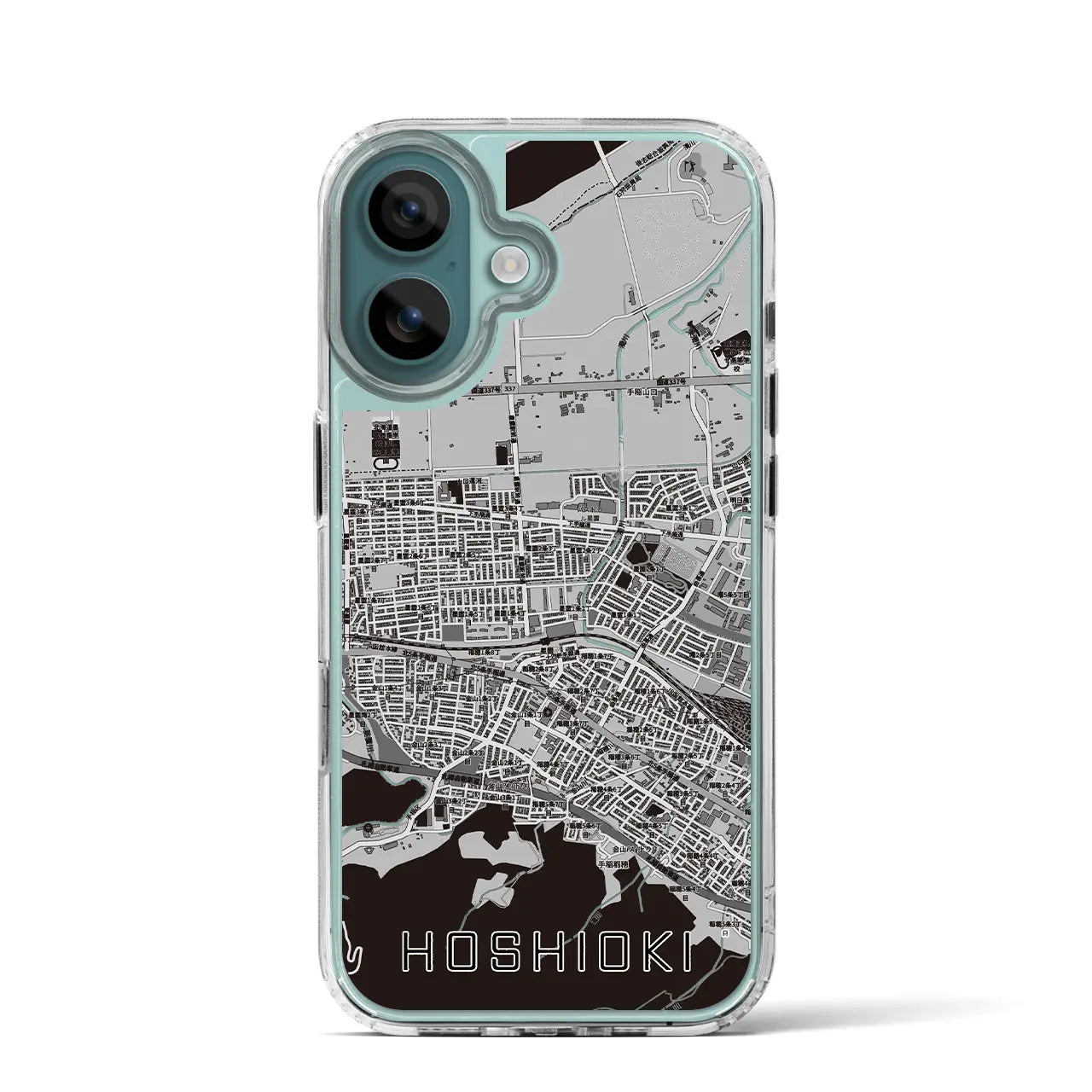 【星置（北海道）】地図柄iPhoneケース（MagSafeタイプ）