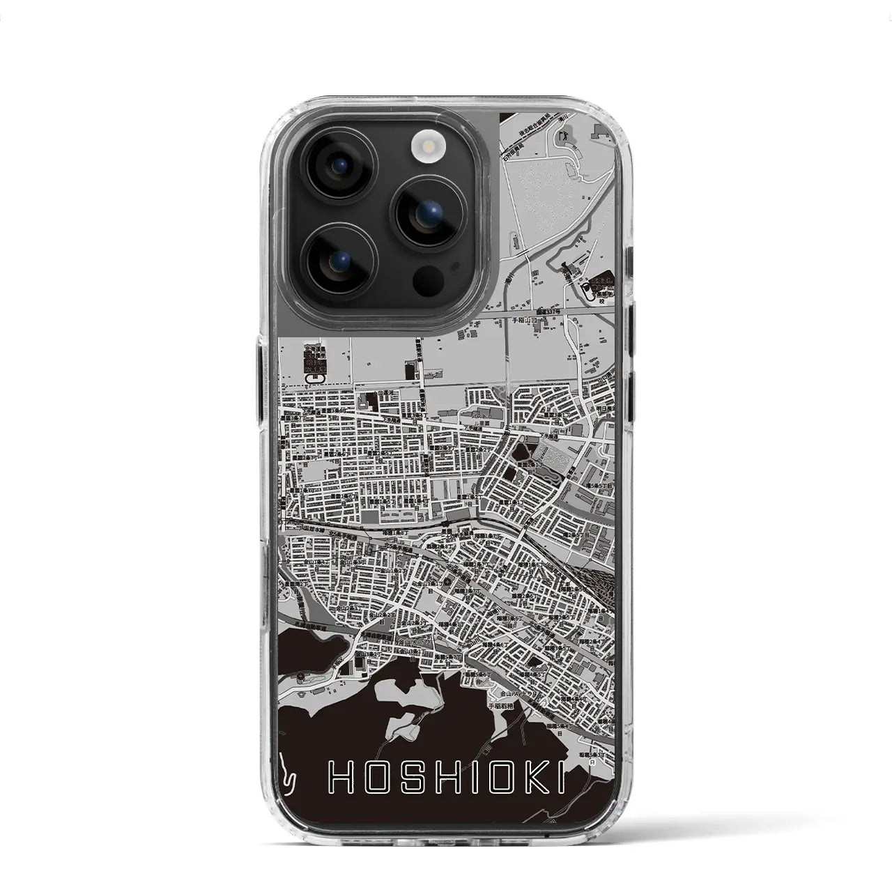 【星置（北海道）】地図柄iPhoneケース（MagSafeタイプ）
